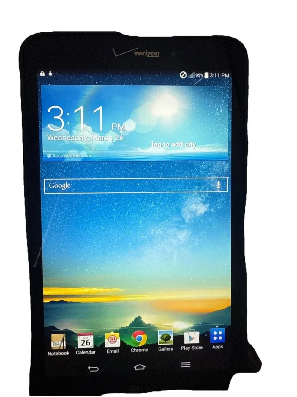 LG-VK810 16gb BLACK (Verizon Unlocked) Tablet + w/Blue Cover READ